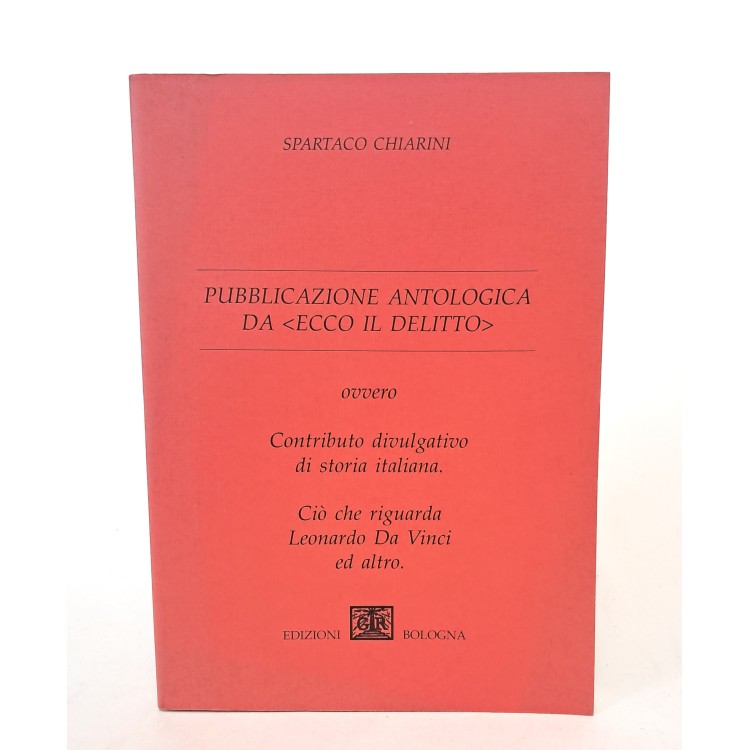 Pubblicazione antologica da "ecco il delitto"