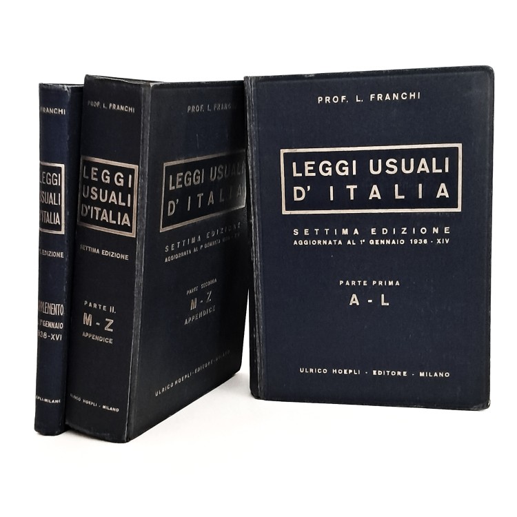 Leggi usuali d'Italia I-III