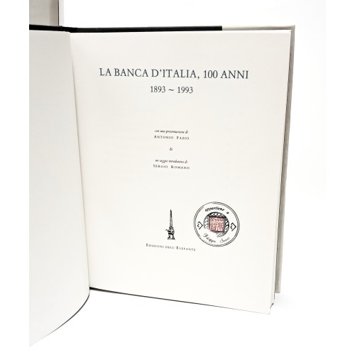 La Banca d'Italia 100 anni 1893-1993