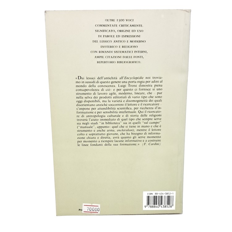 Dizionario dell'esoterismo e delle religioni oltre 1500 voci commentate criticamente