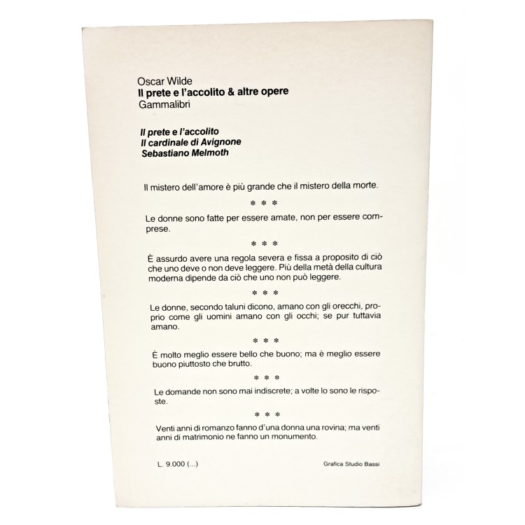 Il prete e l'accolito & altre opere