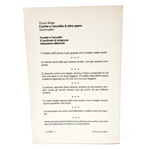 Il prete e l'accolito & altre opere