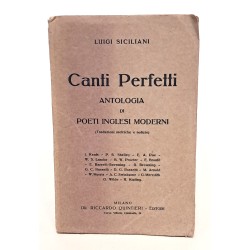 Canti perfetti. Antologia di poeti inglesi moderni