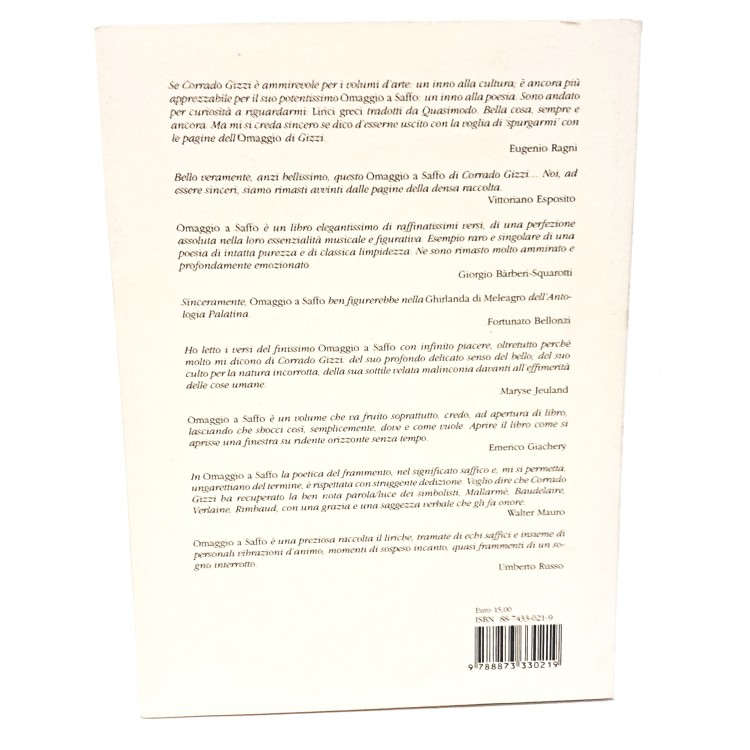 Omaggio a Saffo. Variazioni