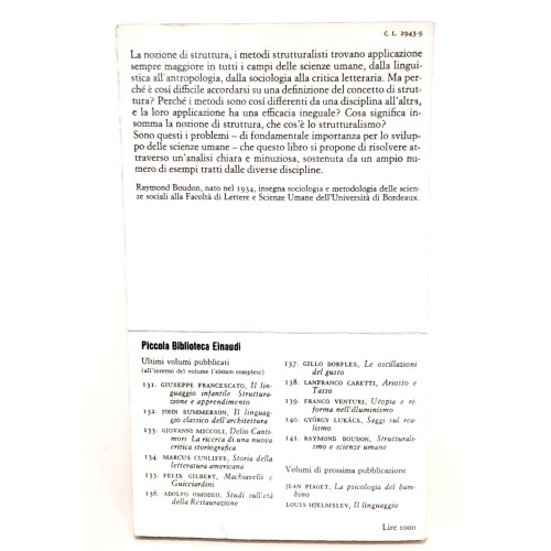 Strutturalismo e scienze umane