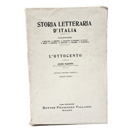 Il Duecento, La vita, i tempi e le opere di Dante I-II, Il Trecento, Il Quattrocento, L'Ottocento I-II, Il Novecento