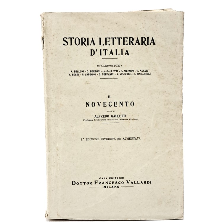 Il Duecento, La vita, i tempi e le opere di Dante I-II, Il Trecento, Il Quattrocento, L'Ottocento I-II, Il Novecento