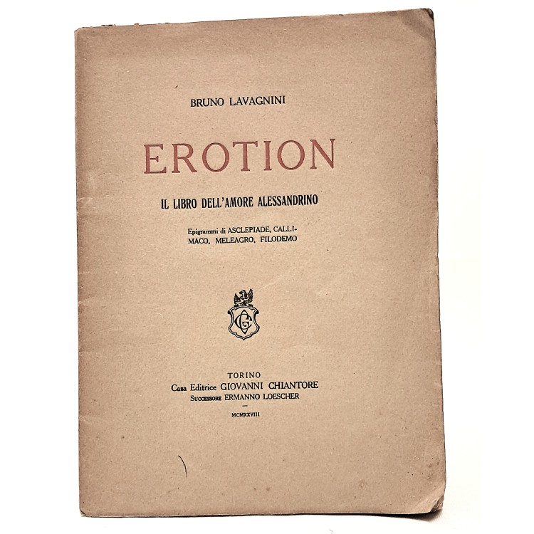Erotion. Il libro dell'amore alessandrino