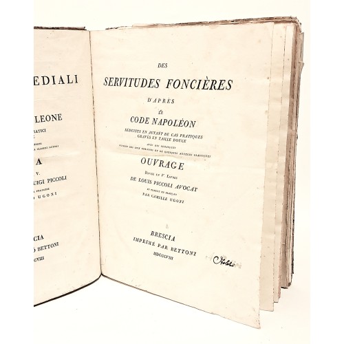 Le servitù prediali sanzionate dal codice di Napoleone