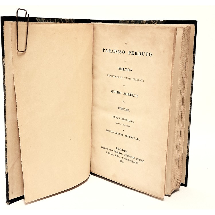 Il paradiso perduto riportato in versi italiani