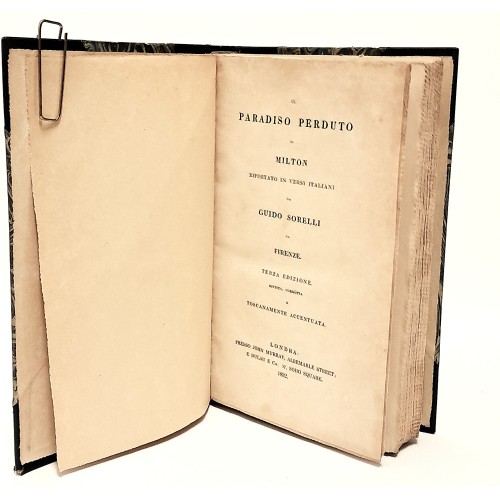 Il paradiso perduto riportato in versi italiani