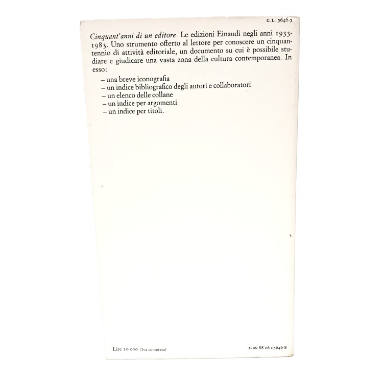 Cinquant'anni di un editore