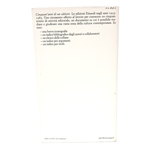 Cinquant'anni di un editore