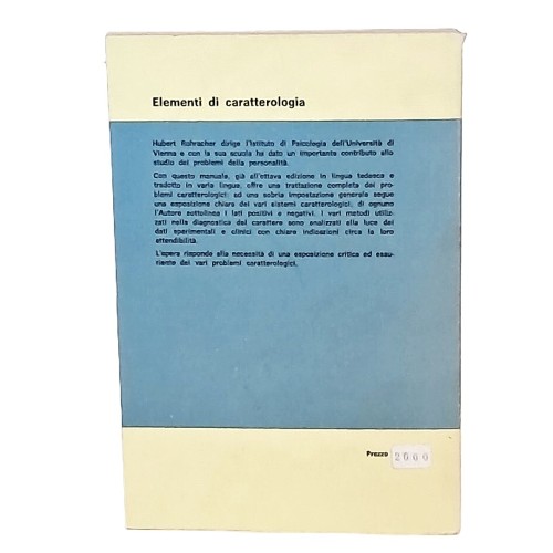 Elementi di caratterologia