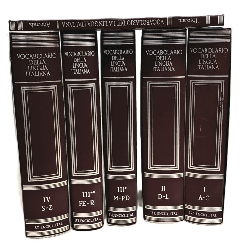 Vocabolario della lingua italiana I-V e addenda