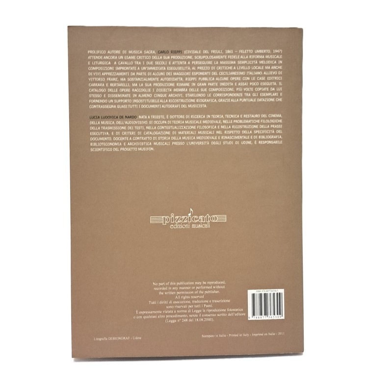 Carlo Rieppi (1861-1947) Catalogo delle opere