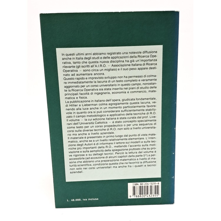 Introduzione alla ricerca operativa