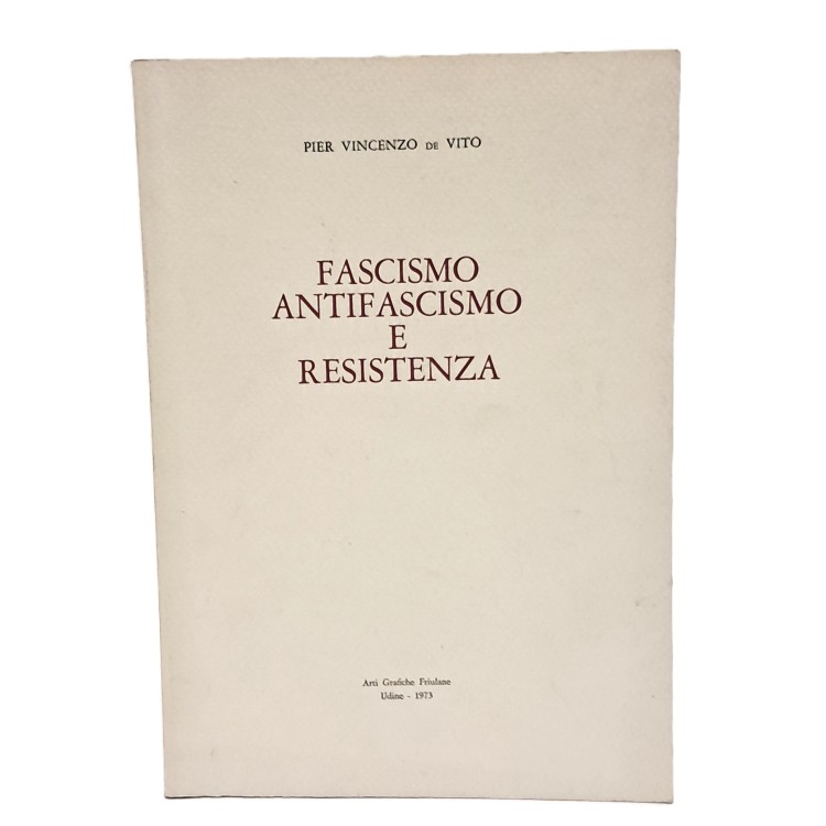 Fascismo antifascismo e resistenza