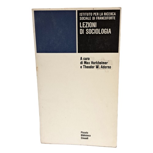 Lezioni di sociologia