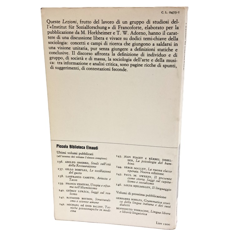 Lezioni di sociologia