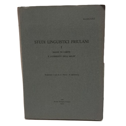 Studi linguistici friulani I-II