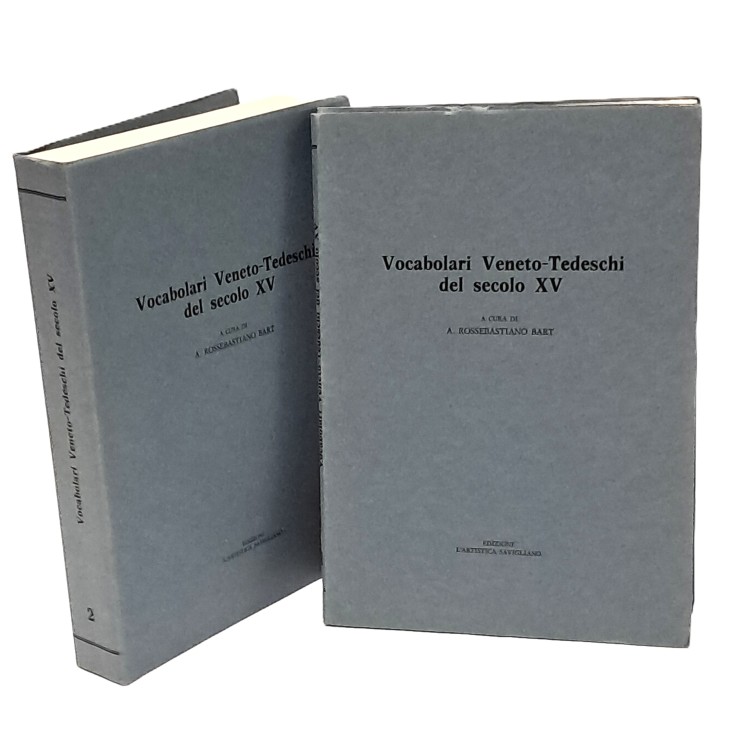 Vocabolari veneto-tedeschi del secolo XV I-III