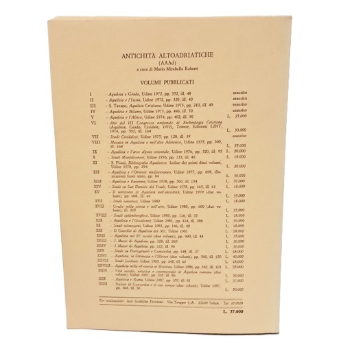 Aquileia e Roma e indici dal vol. XXI al XXX