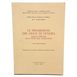Le promissioni del doge di Venezia dalle origini alla fine del Duecento