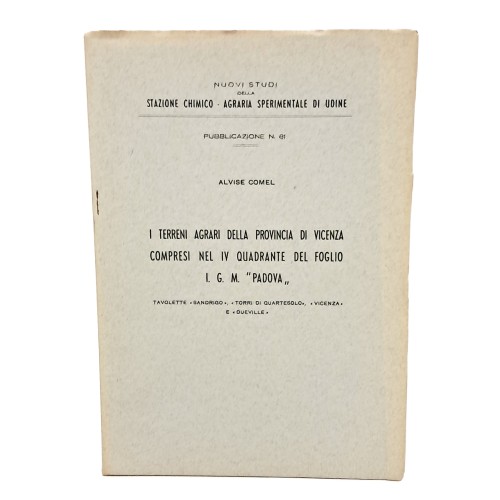 I terreni agrari della provincia di Vicenza compresi nel IV quadrante del foglio IGM Padova.