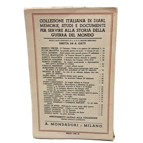 La vigilia dal gennaio 1913 al maggio 1915