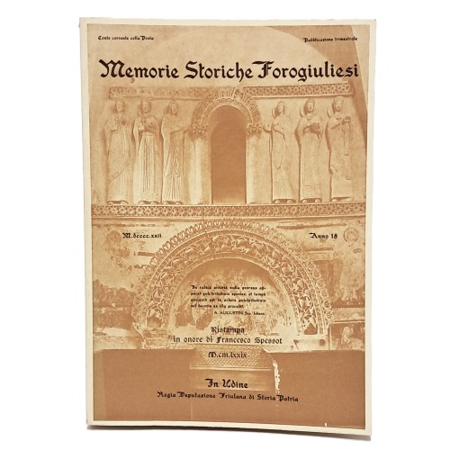 Memorie storiche forogiuliesi anno XVIII