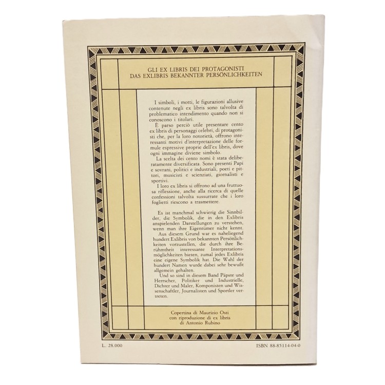 Gli ex libris di protagonisti