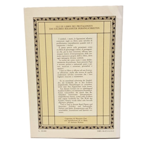 Gli ex libris di protagonisti