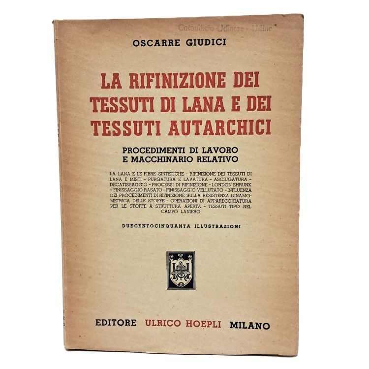 La rifinizione dei tessuti di lana e dei tessuti autarchici