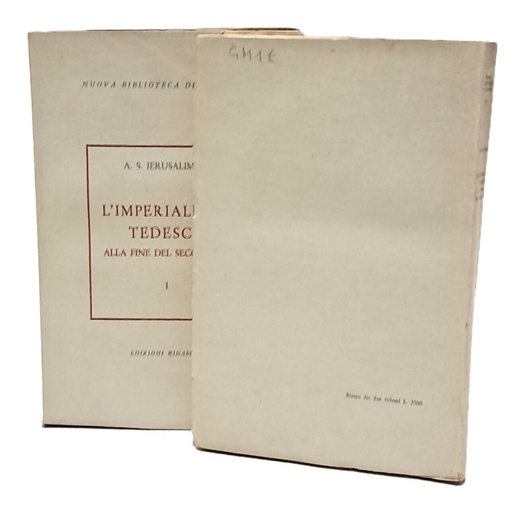 L'imperialismo tedesco alla fine del secolo XIX I-II