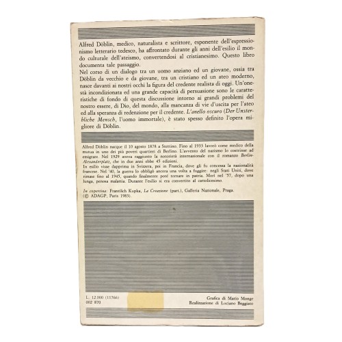 L'anello oscuro l'uomo immortale