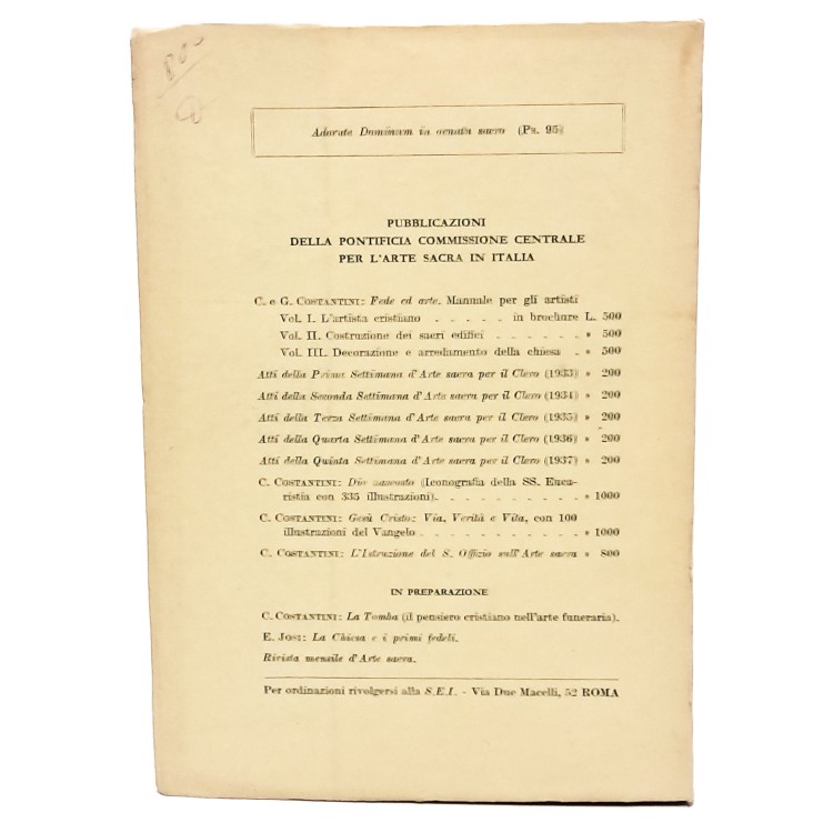 L'istruzione del S. Offizio sull'arte sacra