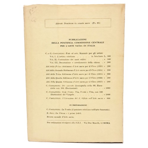 L'istruzione del S. Offizio sull'arte sacra