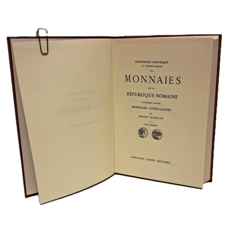 Description historique et chronologique des monnaies de la République romaine I-II