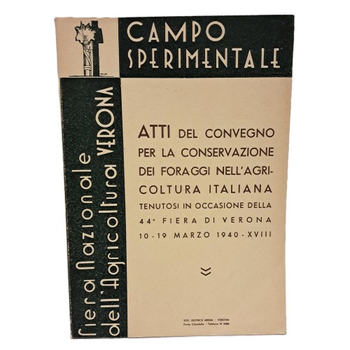 Atti del convegno per la conservazione dei foraggi nell'agricoltura italiana