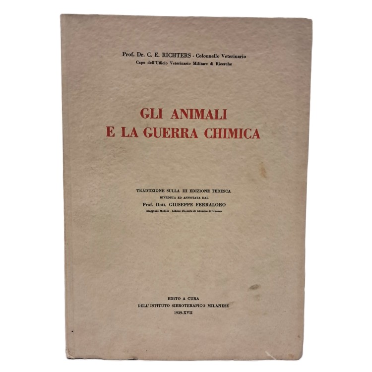 Gli animali e la  guerra chimica