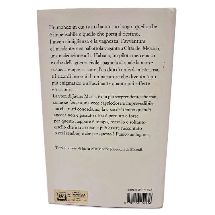 Nera schiena del tempo