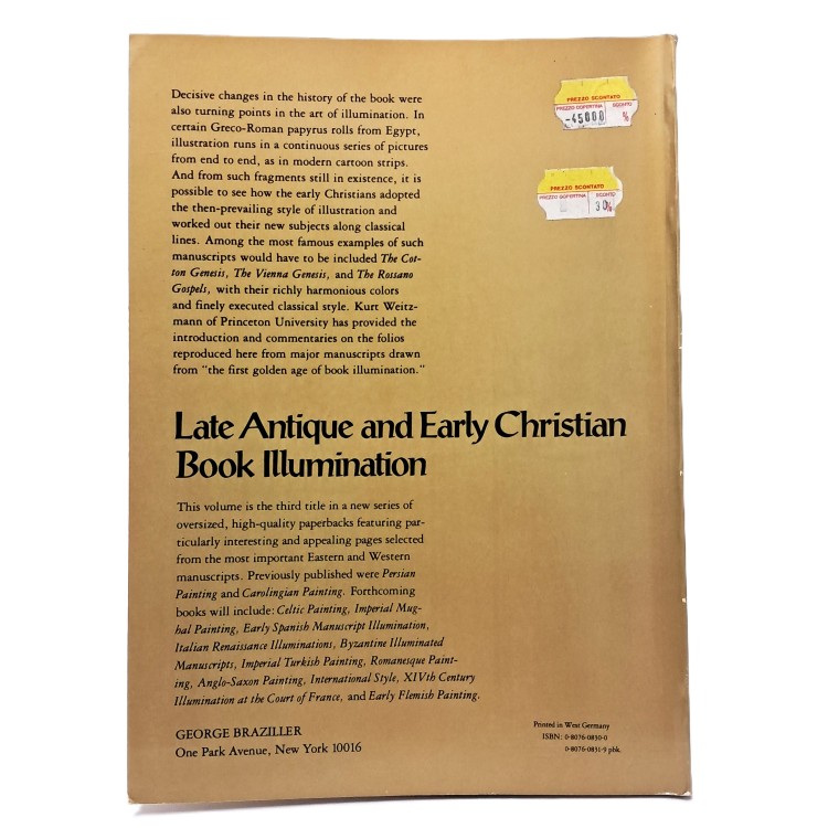 Late antique and early Christian book illumination