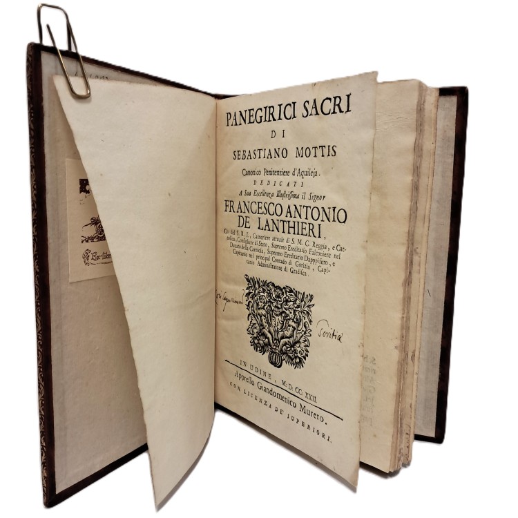 Panegirici sacri dedicati a Francesco Antonio De Lanthieri