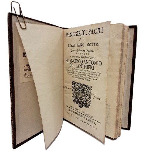Panegirici sacri dedicati a Francesco Antonio De Lanthieri